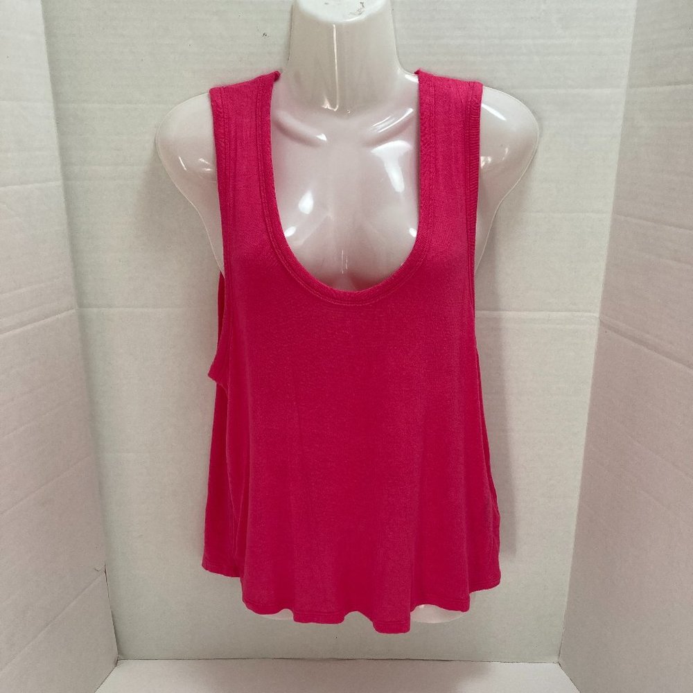 We The Free Knit Tank Top Womens Super Soft Stretchy Sleeveless Tee Hot Pink XS